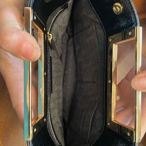 Micheal Kors clutch with gold chain strap